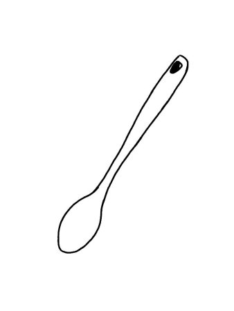 Ложка для раскрашивания детям