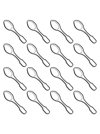 Ложка раскраска для детей