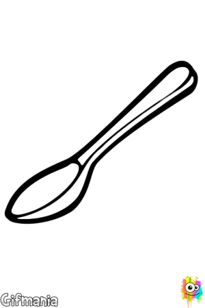 Трафарет деревянной ложки