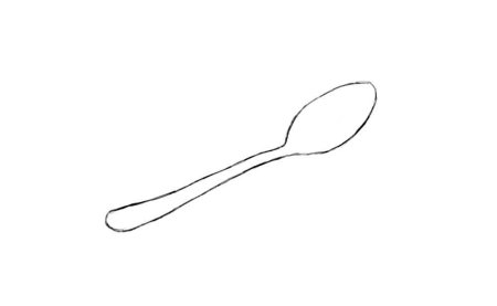 Ложка раскраска для детей