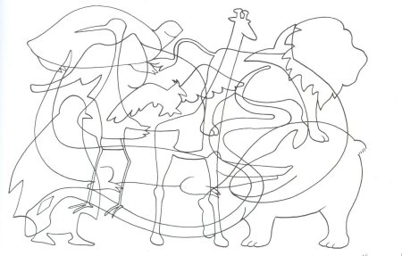 Зашумлённые изображения для дошкольников 4-5 лет