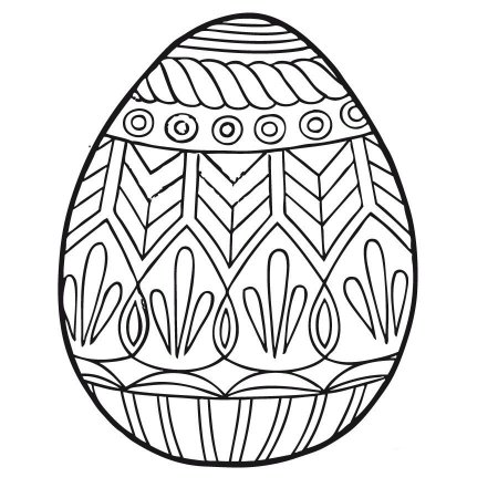 Яйца писанки раскраска