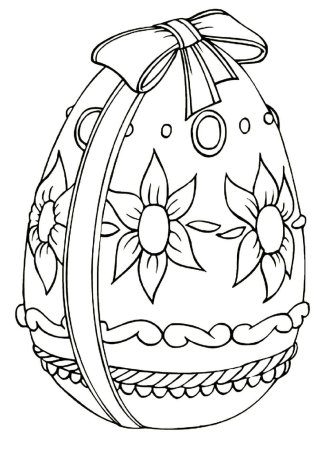 Пасхальные яйца писанки раскраски