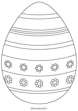 Пасхальное яйцо раскраска