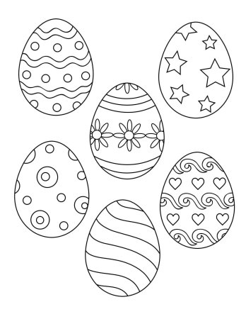 Пасхальное яйцо раскраска