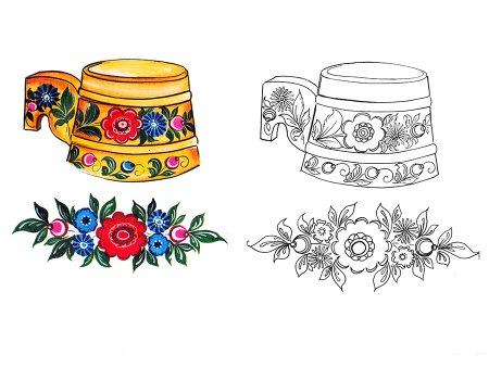 Городецкая росписьразокраска