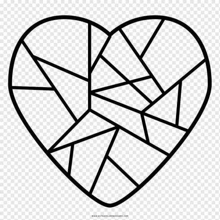 Разбитое сердце черно белое