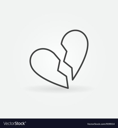 Рисунок разбитого сердца