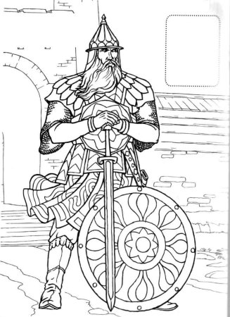 Александр Невский разукрашка Ледовое побоище