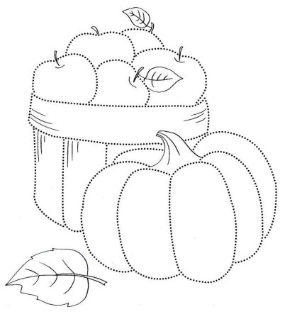 Осень раскраска для детей