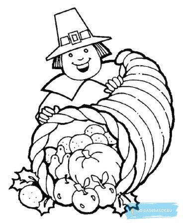 Урожай раскраска для детей