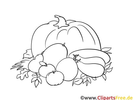 Осенний урожай раскраска