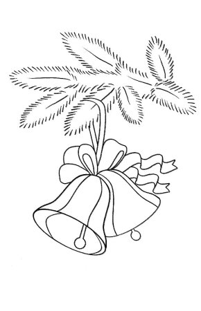 Раскраска новогодние игрушки