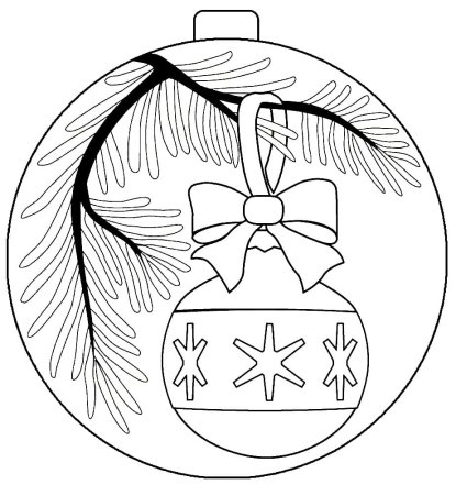 Раскраска новогодние игрушки