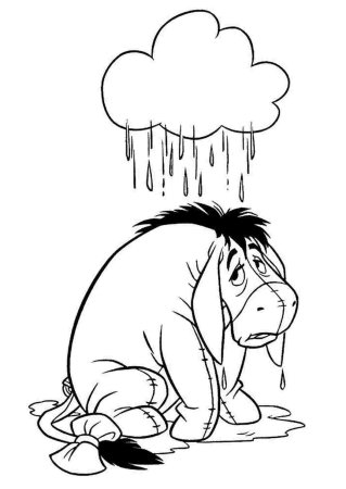 Грустный ослик из Винни пуха