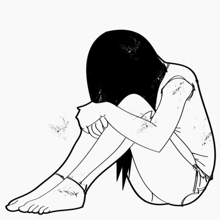 Рисунки для срисовки грустные