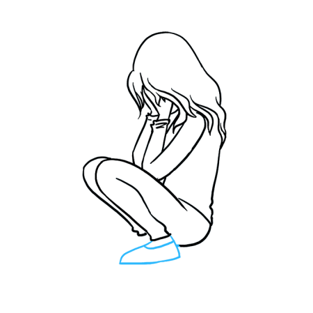 Рисунки для срисовки грустные