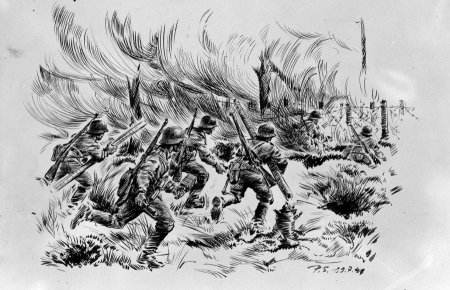 Военные действия рисунок