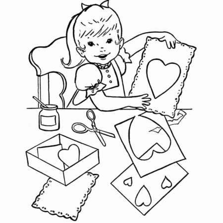 Рукоделие раскраска для детей