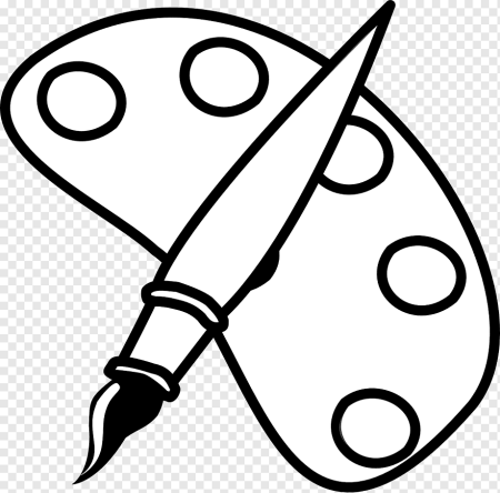 Раскраска кисти и краски