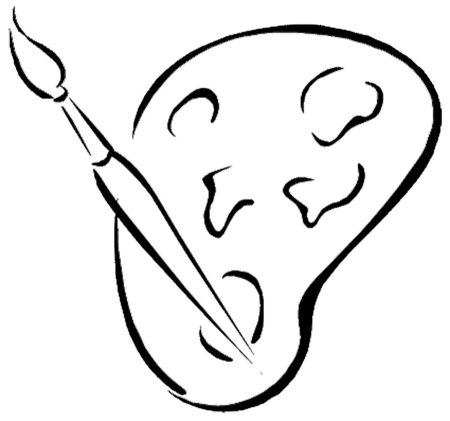 Палитра кисти контур