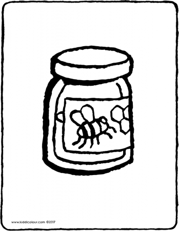 Мед раскраска