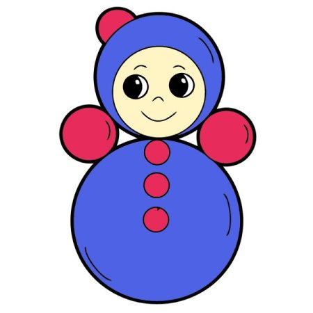 Неваляшка рисунок