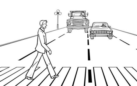 Дорожные знаки черно белые