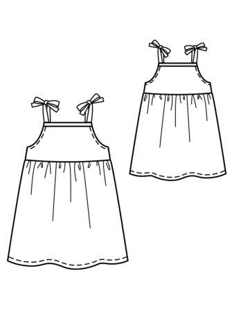 Сарафан на завязках для девочки