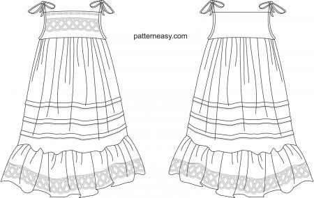 Эскиз сарафана для девочки