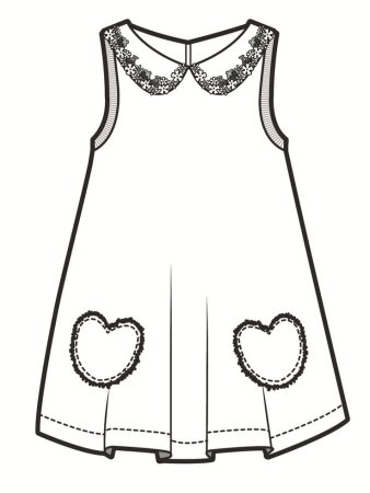 Одежда раскраска для детей