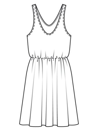Сарафан раскраска
