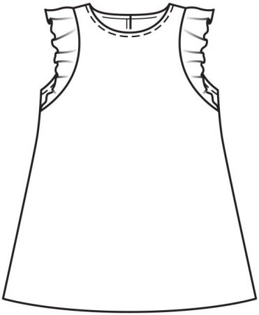 Трафарет сарафан