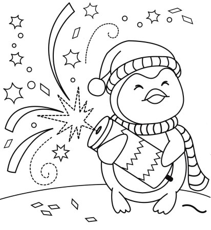 Новогодняя раскраска
