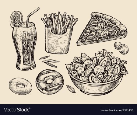 Салат рисунок раскраска