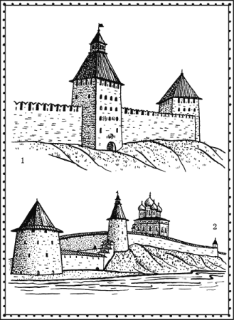 Средневековая башня вектор