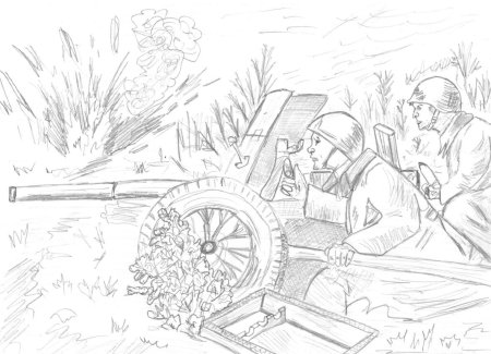 Раскраска война для детей