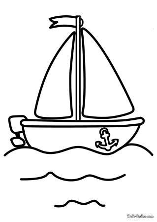 Корабли. Раскраска