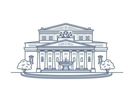 Москва большой театр зарисовка