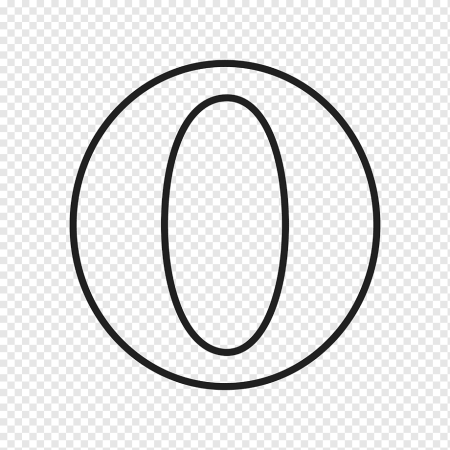 Черный значок Opera