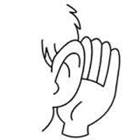 Ухо раскраска для детей