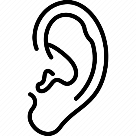 Ухо силуэт