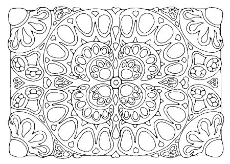 Ковер раскраска для детей