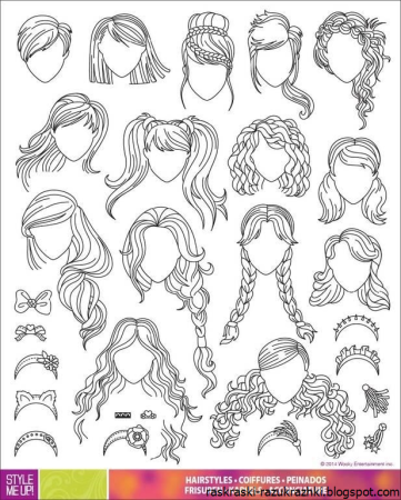 Волосы раскраска