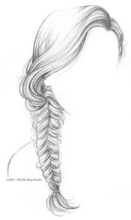 Раскраска девочка с волосами