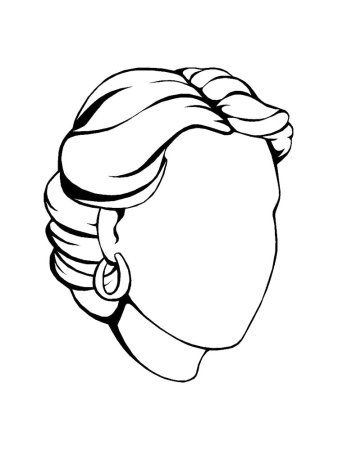 Волосы раскраска для детей