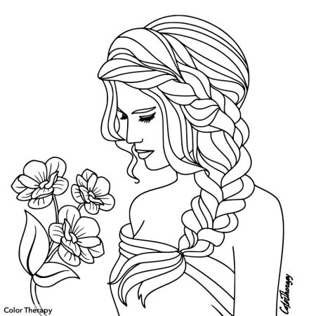 Прически для раскрашивания