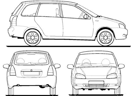 Lada 1117 чертеж