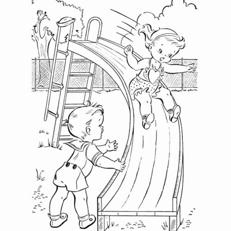 Прогулка раскраска для детей