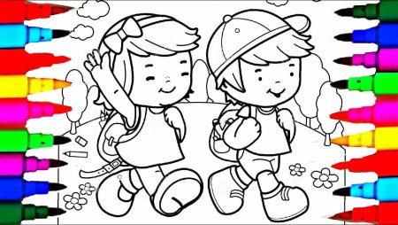 Девочка цветная раскрашивать